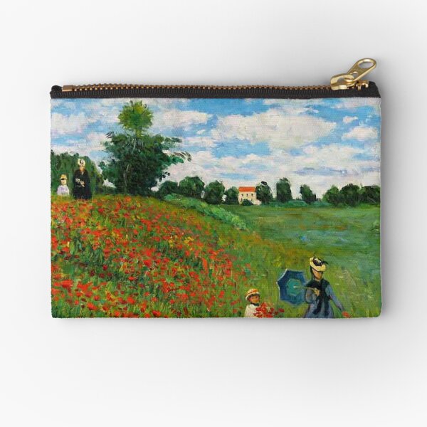 The Artists Garden At Vetheuil Claude Monet 1880 Zipper Pouch By Best5trading Redbubble - dusk meadow roblox