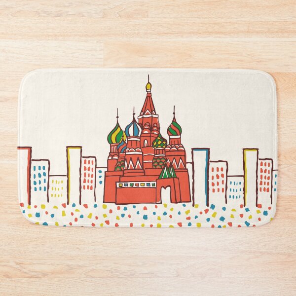 Item preview, Moscow Skyline St. Basil's Cathedral designed and sold by Luciana Lakowsky.