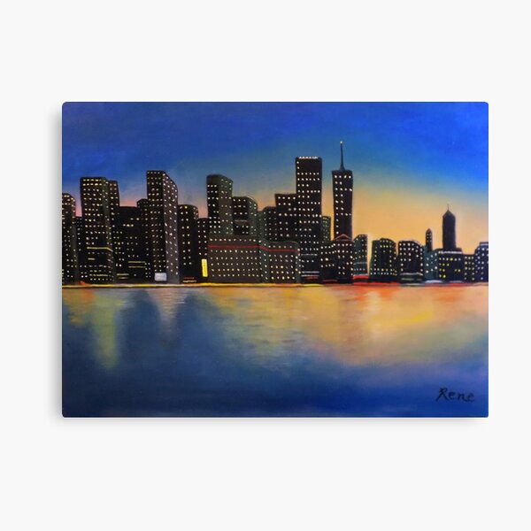 City Lights Canvas Print