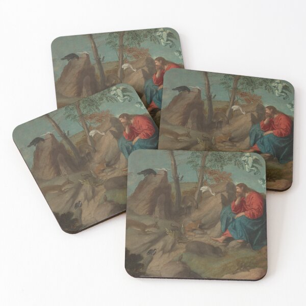 Item preview, Christ in the Wilderness | Moretto da Brescia | 1520 Renaissance Christian Gospel Art designed and sold by CJET.