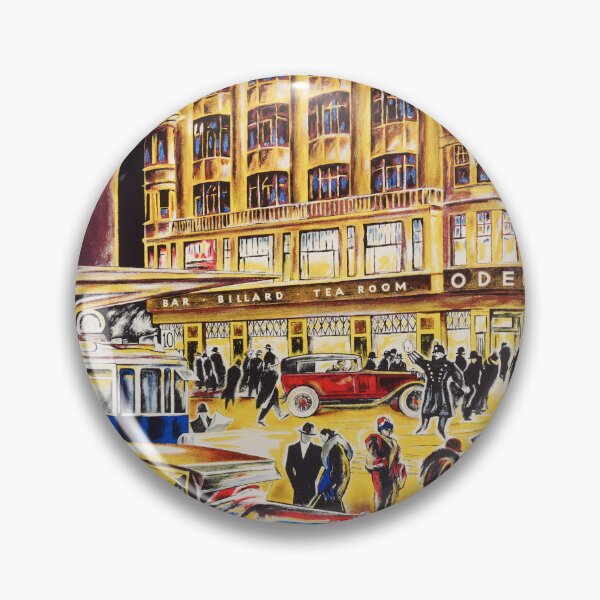 Item preview, Bellevueplatz GRAND CAFE ODEON Zurich Switzerland 1925 Vintage Restaurant Advertisement Poster designed and sold by retroposters.