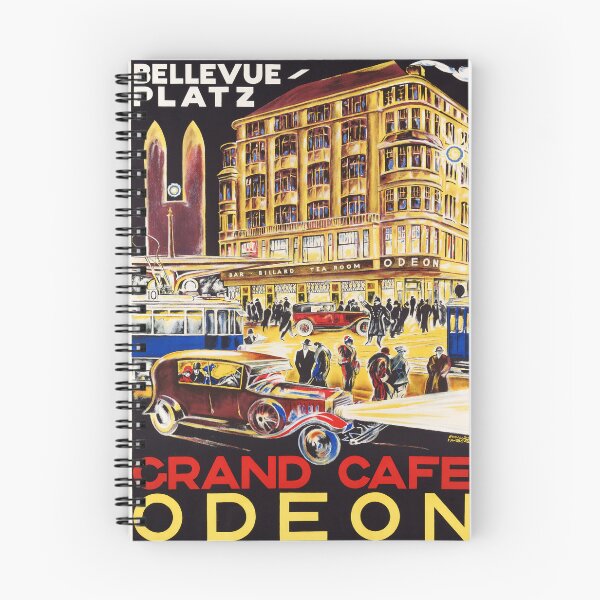 Item preview, Bellevueplatz GRAND CAFE ODEON Zurich Switzerland 1925 Vintage Restaurant Advertisement Poster designed and sold by retroposters.