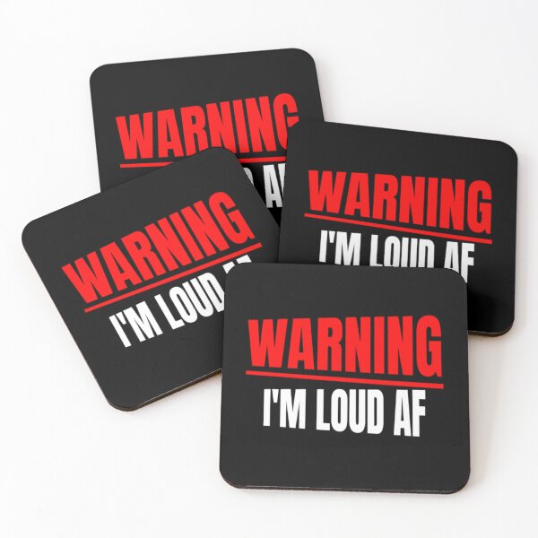 Item preview, Warning Im Loud AF Funny Sarcastic Louder Outspoken Caution Grudge Voice Racing Voice Driver Voice designed and sold by CarantinedChaos.