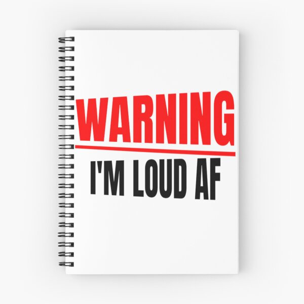 Item preview, Warning Im Loud AF Funny Sarcastic Louder Outspoken Caution Grudge Voice Racing Voice Driver Voice designed and sold by CarantinedChaos.