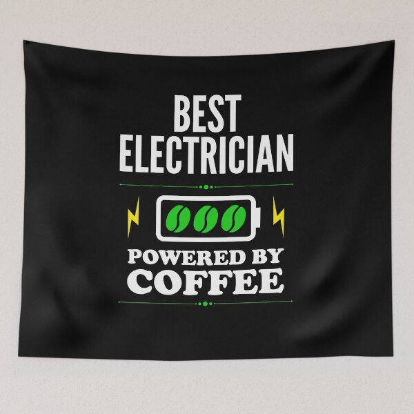 Item preview, Best Electrician Powered By Coffee for Electrician designed and sold by SVPOD.