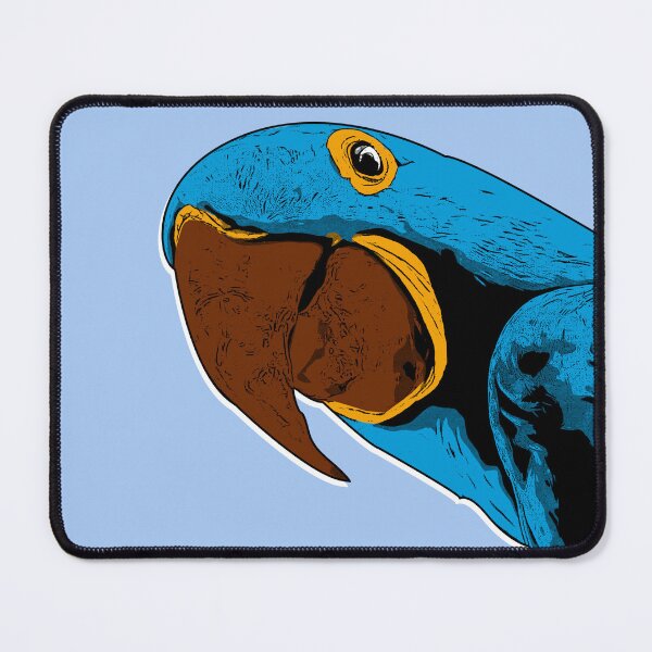Item preview, Hyacinth Macaw Parrot Comic Style Art designed and sold by boholoc0.