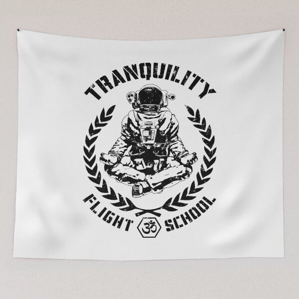 Item preview, Yoga Astronaut Tranquility Flight School Zen Meditation designed and sold by GrandeDuc.
