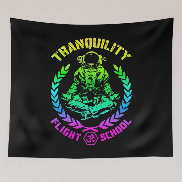 Item preview, Yoga Astronaut Tranquility Flight School Zen Meditation designed and sold by GrandeDuc.