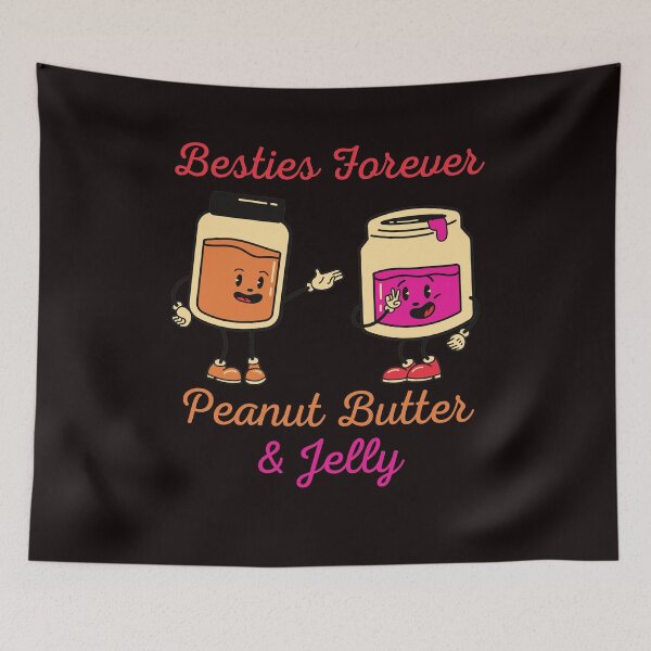 Artikelvorschau, Funny Besties Forever Peanut Butter & Jelly Jar Best Friend entworfen und verkauft von MagicSD Designs.