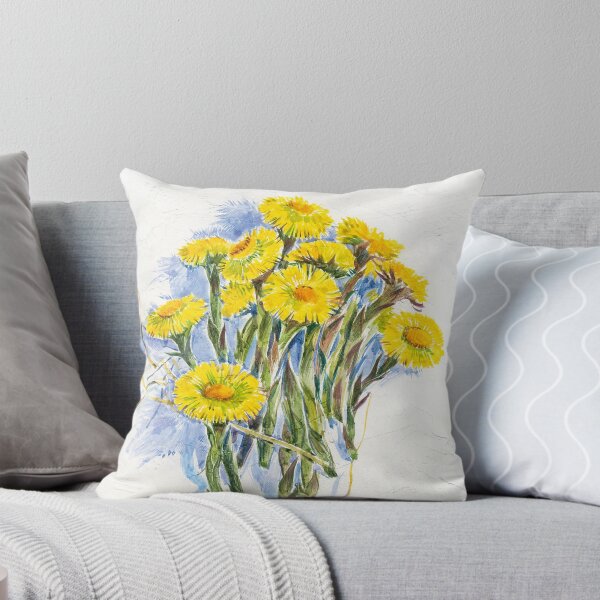 Item preview, Yellow spring flowers - coltsfoot designed and sold by Irina Ivanova.