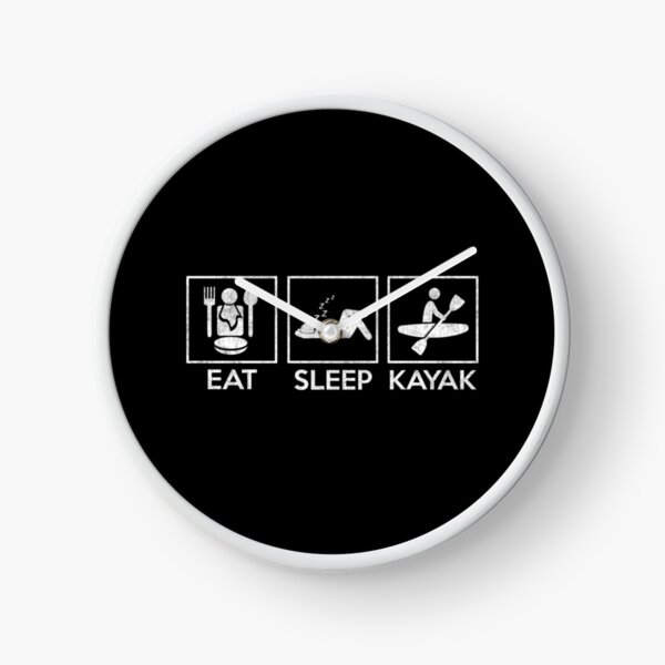 Aperçu de l'œuvre Eat Sleep Kayak Cool Kayaking Gift Classic T-Shirt créée et vendue par janlzmaude.