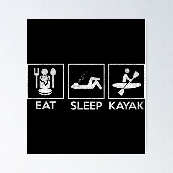 Artikelvorschau, Eat Sleep Kayak Cool Kayaking Gift Classic T-Shirt entworfen und verkauft von janlzmaude.