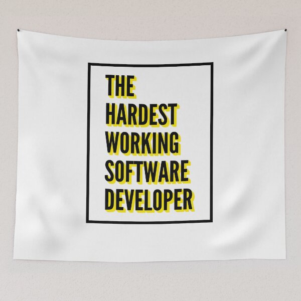 Item preview, The Hardest Working Software Developer Quote For The Best Software Developer At Work designed and sold by SVPOD.