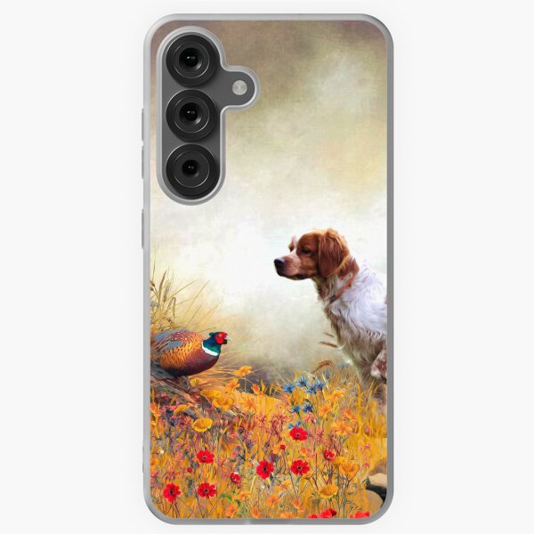 Item preview, Brittany Spaniel , hunting pheasant  designed and sold by TammyHunterArt.