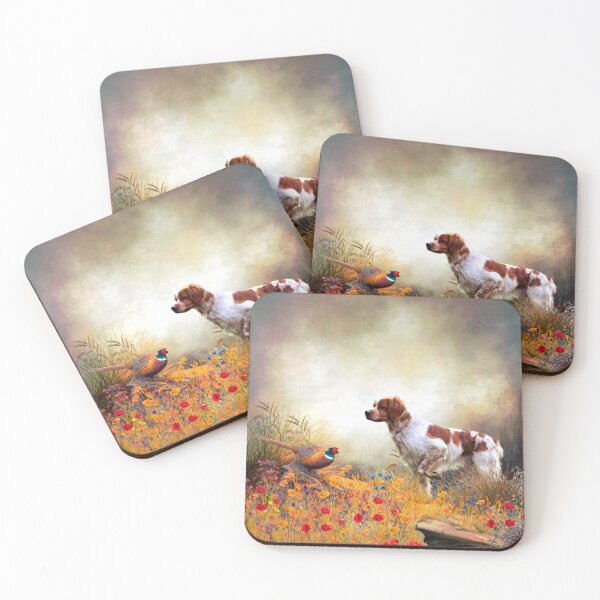 Item preview, Brittany Spaniel , hunting pheasant  designed and sold by TammyHunterArt.