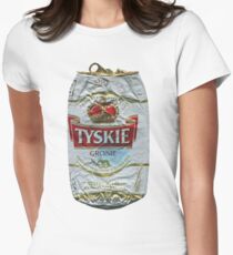Tyskie - Crushed Tin Women's Fitted T-Shirt