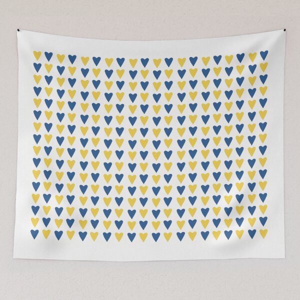 Item preview, Ukraine blue yellow flag heart  designed and sold by Drevych-shop.