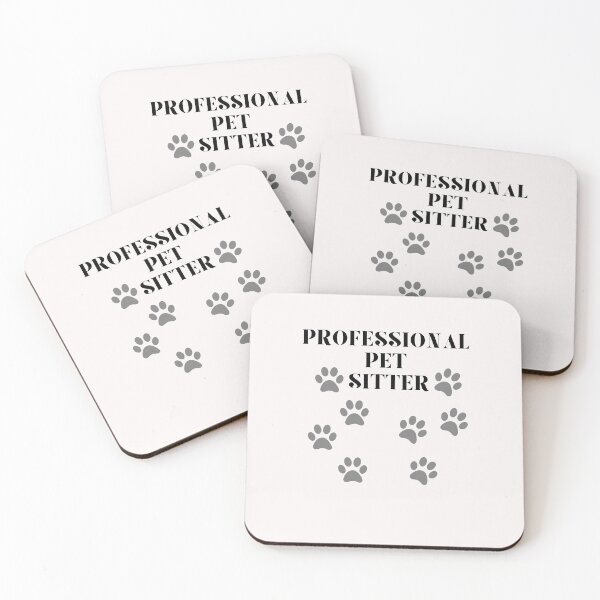 Item preview, Funny Professional Pet Sitter Paws Dog Boarding Sitter Cat designed and sold by MagicSD Designs.