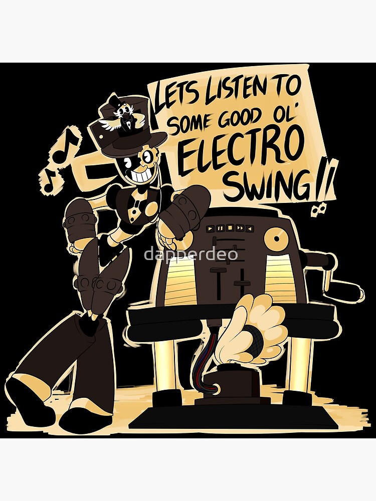 Electro Swing Greeting Card By Dapperdeo Redbubble