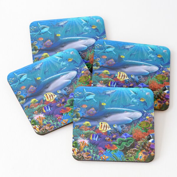 Item preview, Shark Reef designed and sold by GeraldNewtonArt.