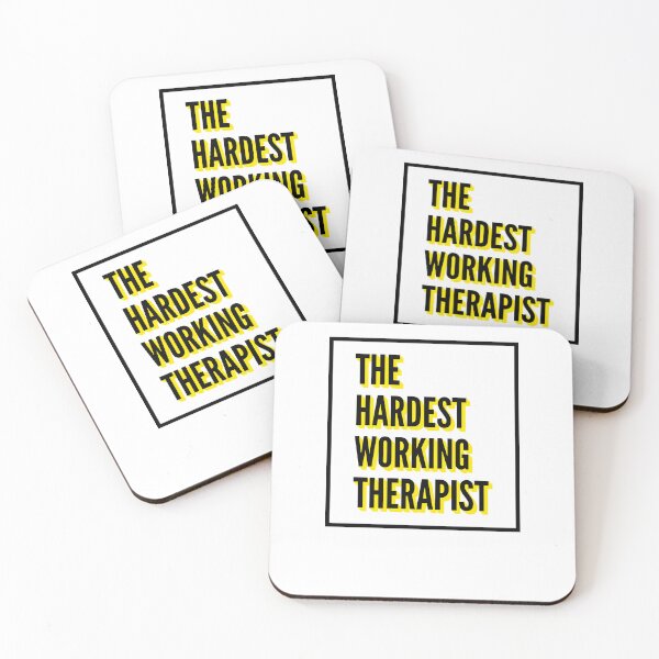 Item preview, The Hardest Working Therapist Quote For The Best Therapist At Work designed and sold by SVPOD.