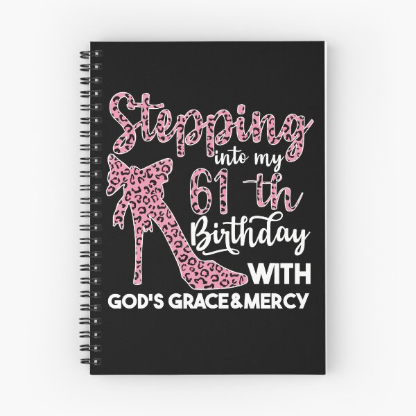 Item preview, Birthday Gifts For Women| Stepping Into My 61th Birthday With Gods Grace And Mercy | 61th Birthday designed and sold by AMINE  ★★★★★.