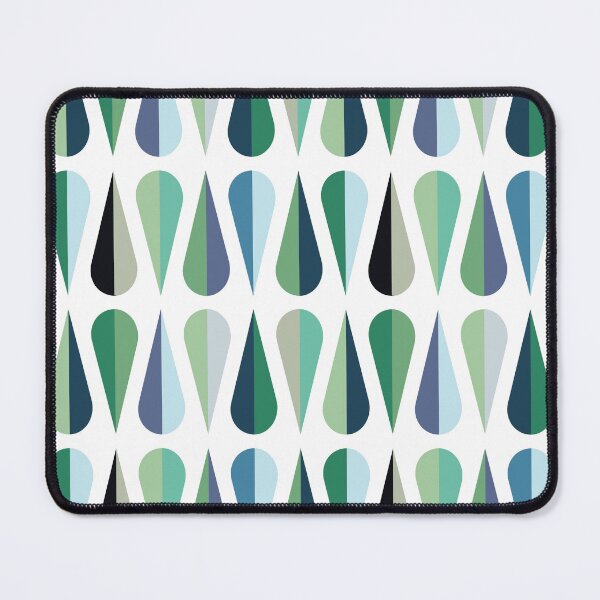 Item preview, Green and blue raindrops pattern designed and sold by BattaAnastasia.