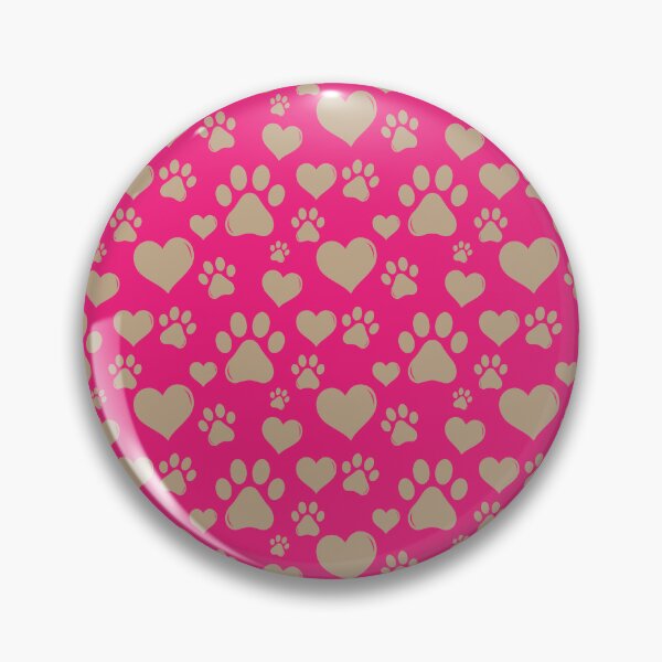 Artikelvorschau, Paws and Hearts Pattern on Pink entworfen und verkauft von Coop & Company Designs.
