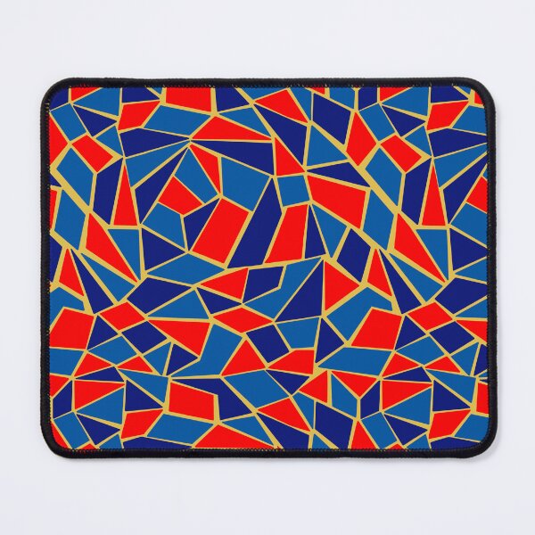 Item preview, Mosaic Boom (red&blue) designed and sold by RainbowColorsArt.