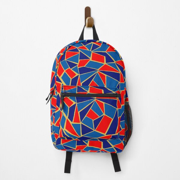 Item preview, Mosaic Boom (red&blue) designed and sold by RainbowColorsArt.
