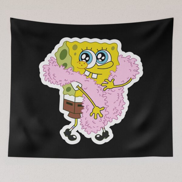 Artikelvorschau, SpongeBob with Feather Boa entworfen und verkauft von ballardterry879.
