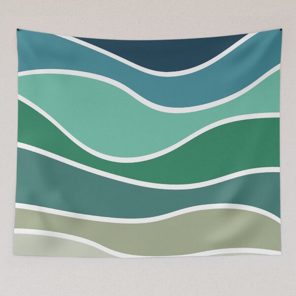 Item preview, Colorful ocean waves designed and sold by BattaAnastasia.