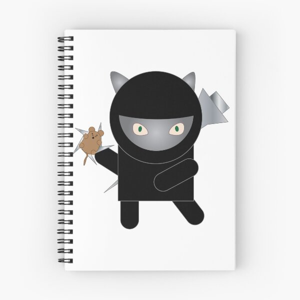 Item preview, Ninja Cat Kitty Cartoon Mouse Cute designed and sold by ValeriesGallery.