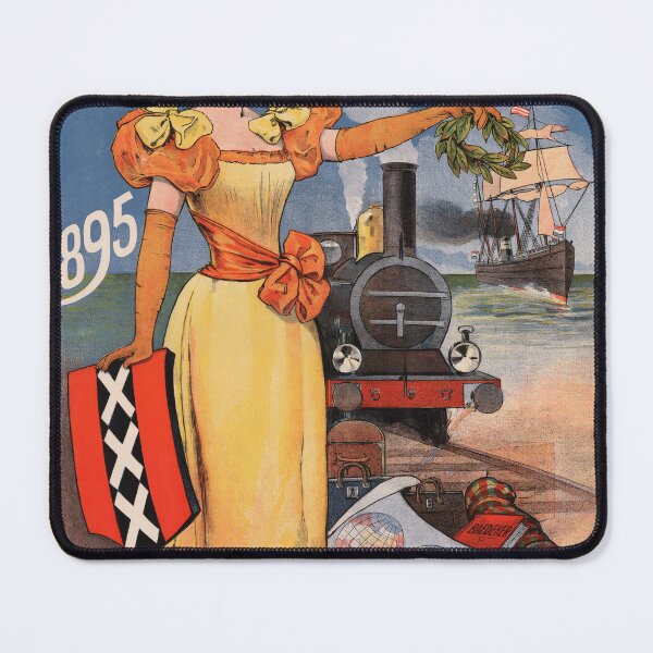 Item preview, Wereld Tentoonstelling 1895 WORLD EXPO AMSTERDAM Netherlands Vintage Exposition Poster Advertisement designed and sold by retroposters.