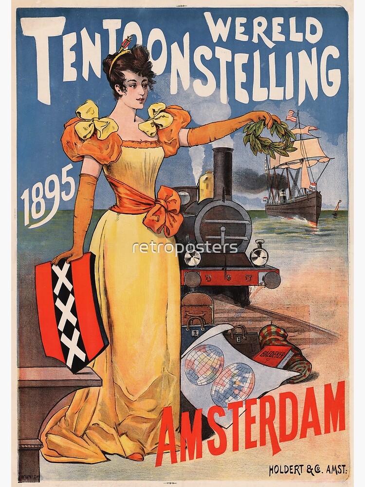 "Wereld Tentoonstelling 1895 WORLD EXPO AMSTERDAM Netherlands Vintage
