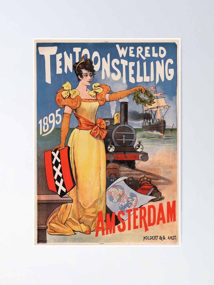 "Wereld Tentoonstelling 1895 WORLD EXPO AMSTERDAM Netherlands Vintage