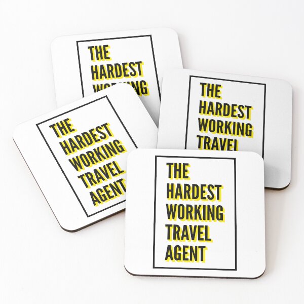 Item preview, The Hardest Working Travel agent Quote For The Best Travel agent At Work designed and sold by SVPOD.
