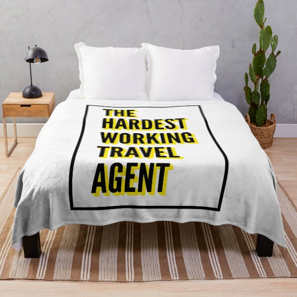 Item preview, The Hardest Working Travel agent Quote For The Best Travel agent At Work designed and sold by SVPOD.