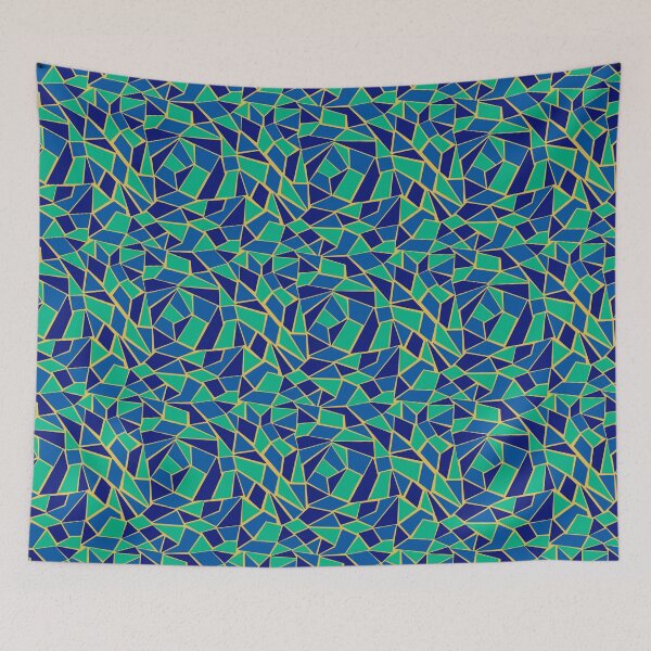 Item preview, Copy of Mosaic Boom (green&blue) designed and sold by RainbowColorsArt.