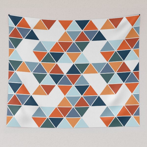 Item preview, Geometric design with colorful triangles designed and sold by BattaAnastasia.