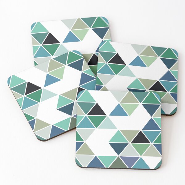 Item preview, Geometric design with colorful triangles designed and sold by BattaAnastasia.