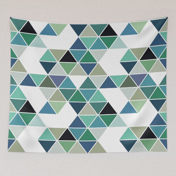 Item preview, Geometric design with colorful triangles designed and sold by BattaAnastasia.