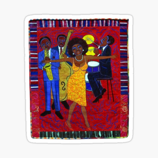 "Faith Ringgold Jazz Stories Mama Can Sing, Papa Can Blow " Sticker