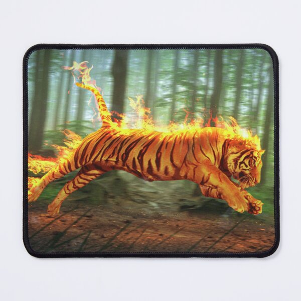 Item preview, Running Tiger On Fire Classical designed and sold by Sam-DesignMart.