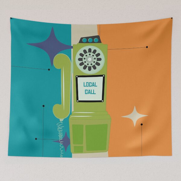 Item preview, Local Call Retro Phone Box designed and sold by LisWilliams.