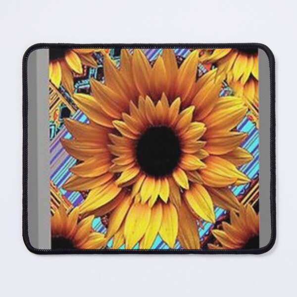 Item preview, GOLDEN GRAPHIC ART DECO SUNFLOWER GREY DESIGN designed and sold by sharlesart.