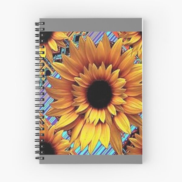 Item preview, GOLDEN GRAPHIC ART DECO SUNFLOWER GREY DESIGN designed and sold by sharlesart.