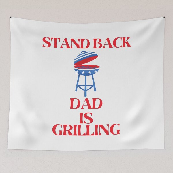 Item preview, Funny Father's Day Stand Back Dad Is Grilling Barbecue Grill designed and sold by MagicSD Designs.