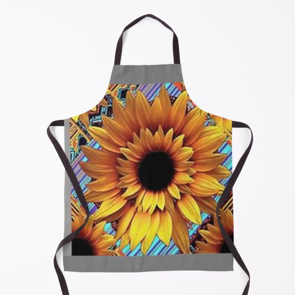 Item preview, GOLDEN GRAPHIC ART DECO SUNFLOWER GREY DESIGN designed and sold by sharlesart.