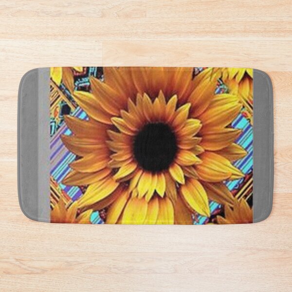 Item preview, GOLDEN GRAPHIC ART DECO SUNFLOWER GREY DESIGN designed and sold by sharlesart.